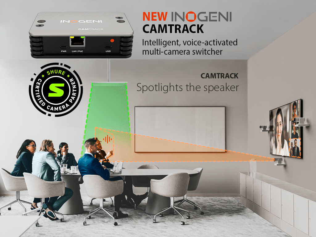 Shure Program INOGENI joins SHURE Camera Partner Program with CAMTRACK voice ...